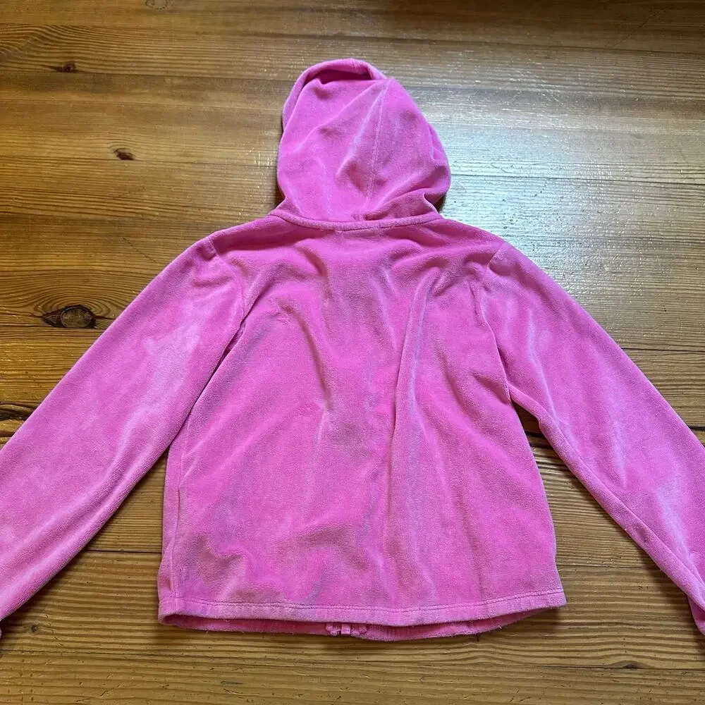 Nike pink fleece hooded long sleeve full zip sweater‎ SIZE 6X